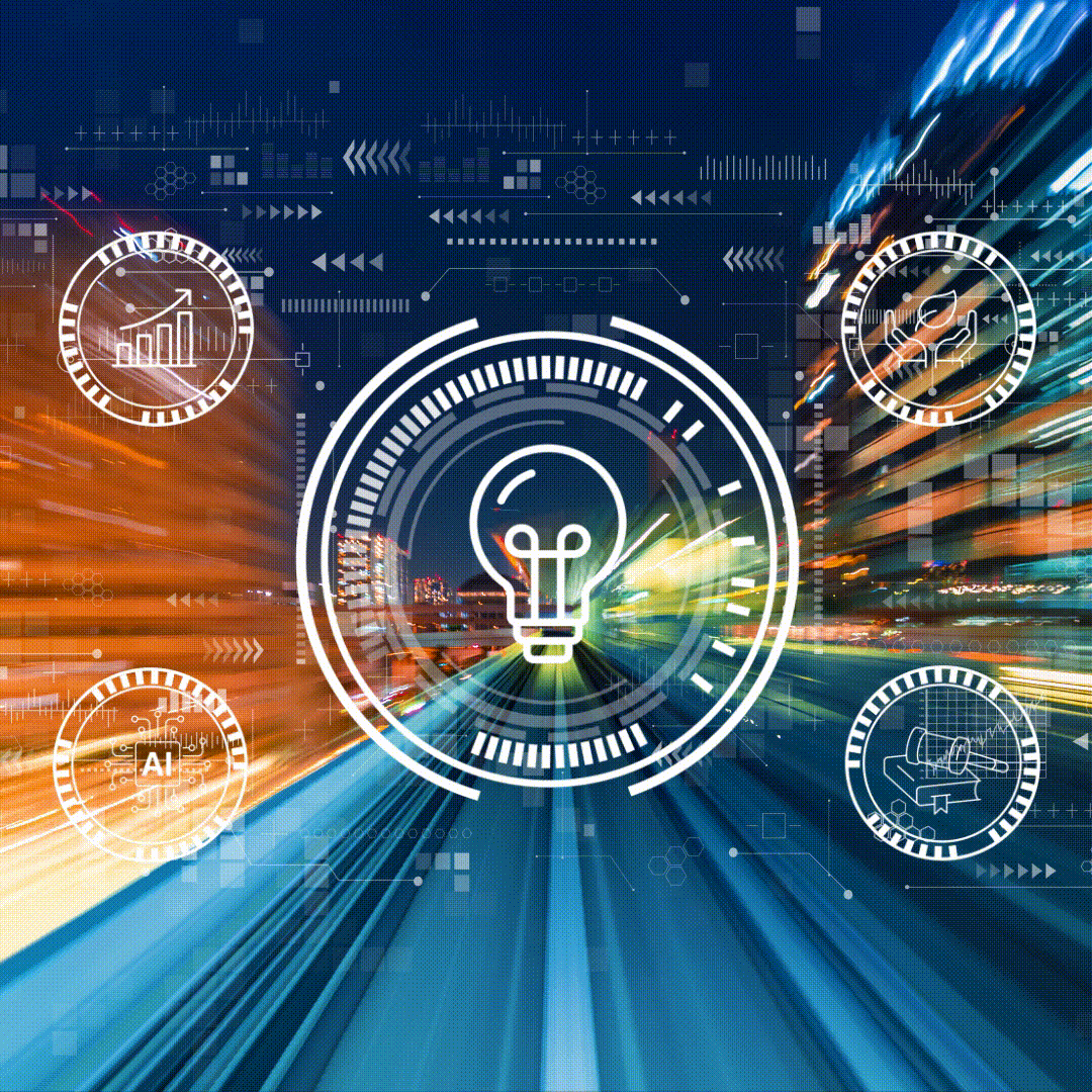 An abstract image relating to innovation and regulation