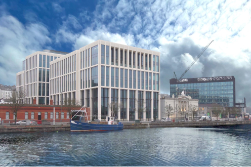 An image of the outside of Matheson's office in Cork at Penrose Dock