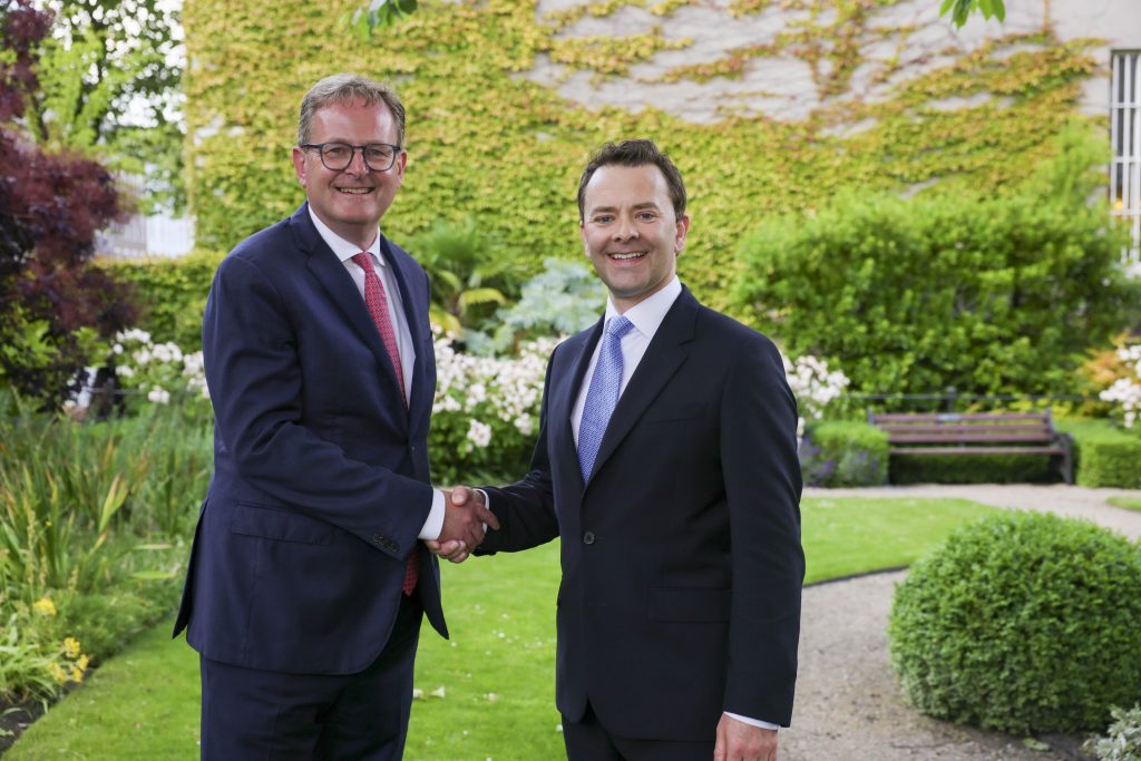 A picture of Michael Jackson (left) and Darren Maher (right