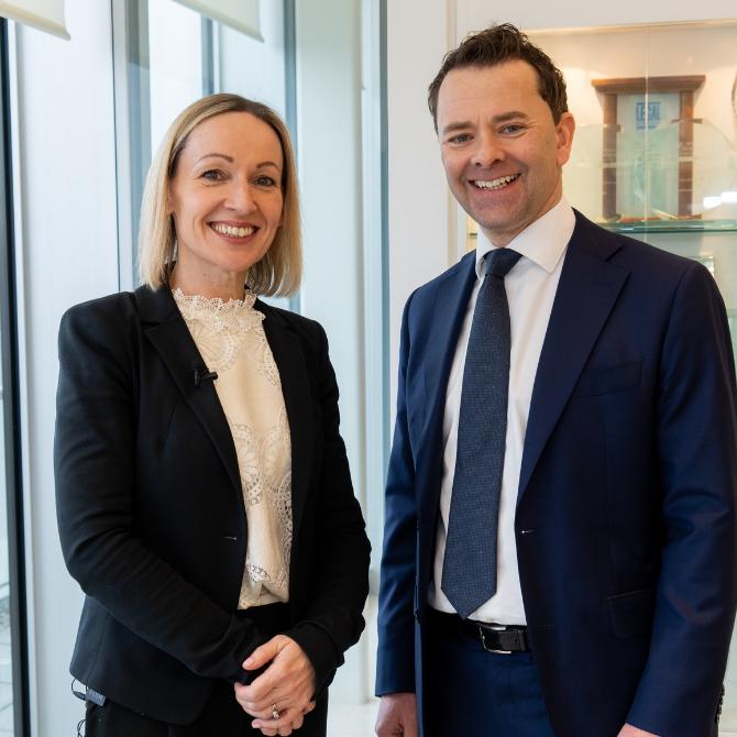 Lucinda Creighton and Darren Maher