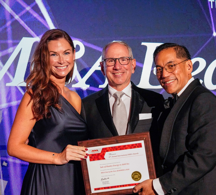 M&A Advisor Matheson award win